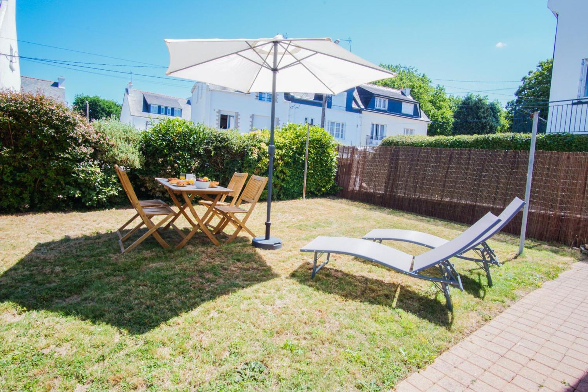 -Le Sentier- Elegant T3 Avec Jardin Proche Mer Concarneau Kültér fotó