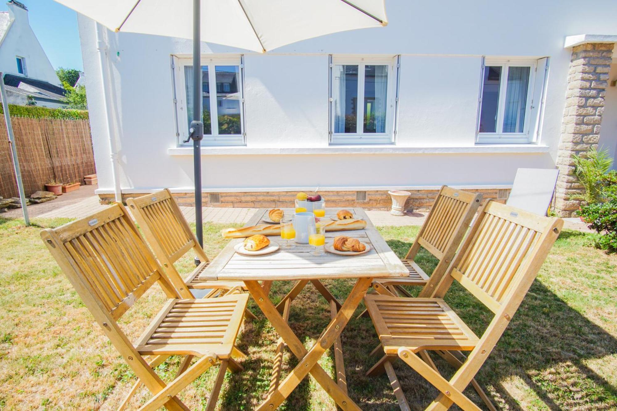 -Le Sentier- Elegant T3 Avec Jardin Proche Mer Concarneau Kültér fotó