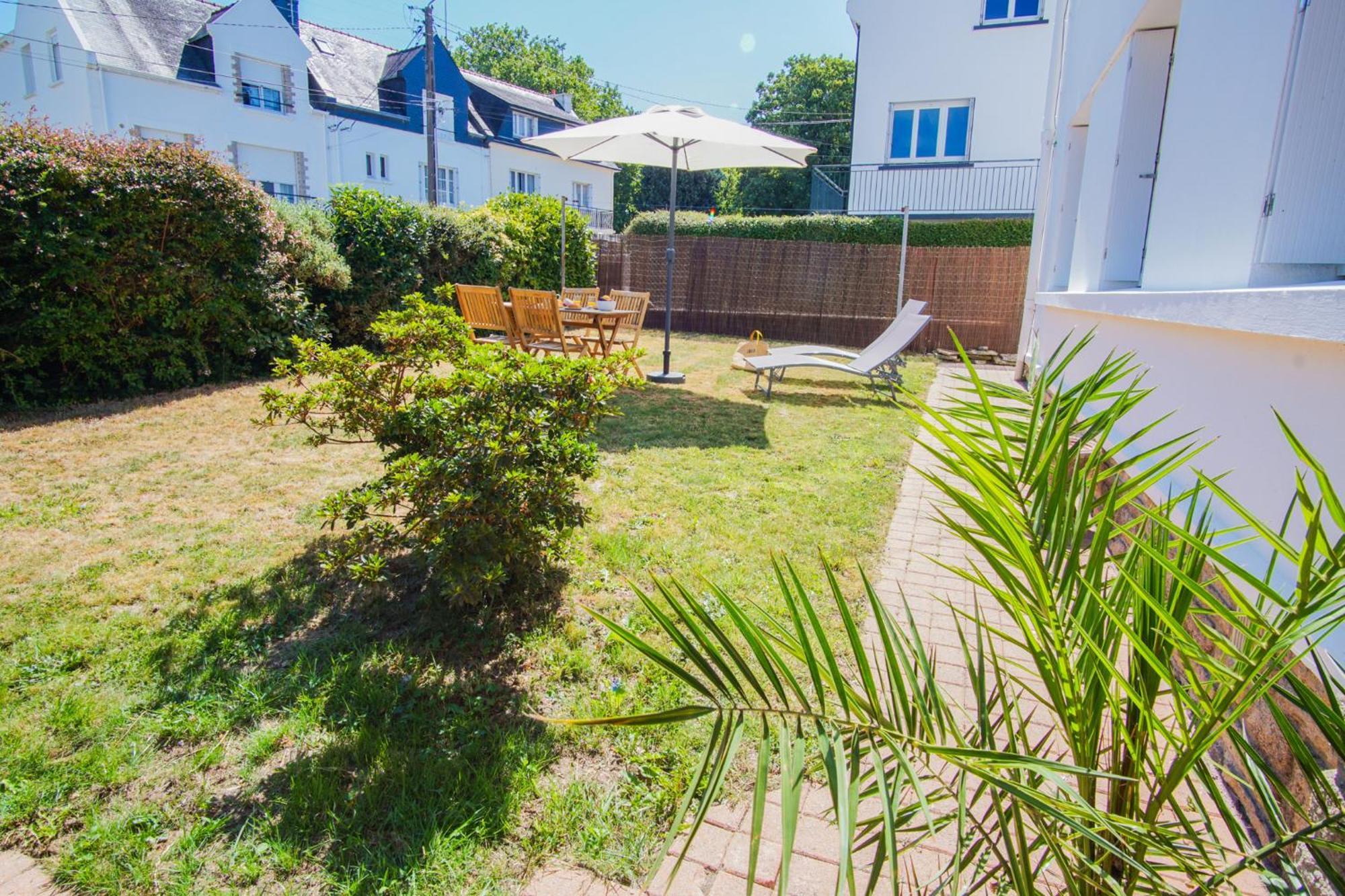 -Le Sentier- Elegant T3 Avec Jardin Proche Mer Concarneau Kültér fotó